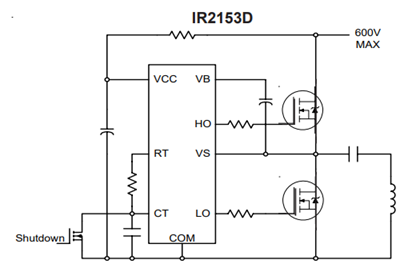 IR2153 Gate Driver IC Typical Connection